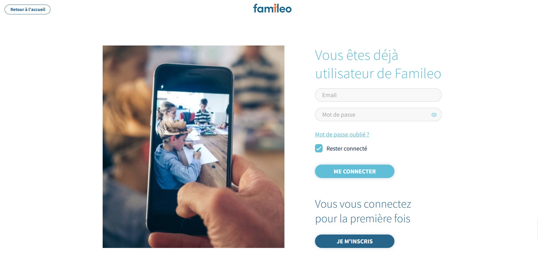 ¿Cómo inicio sesión en mi cuenta Famileo?