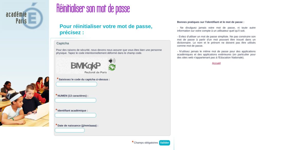 ¿Cómo uso el sistema de mensajería de la Académie de Paris?