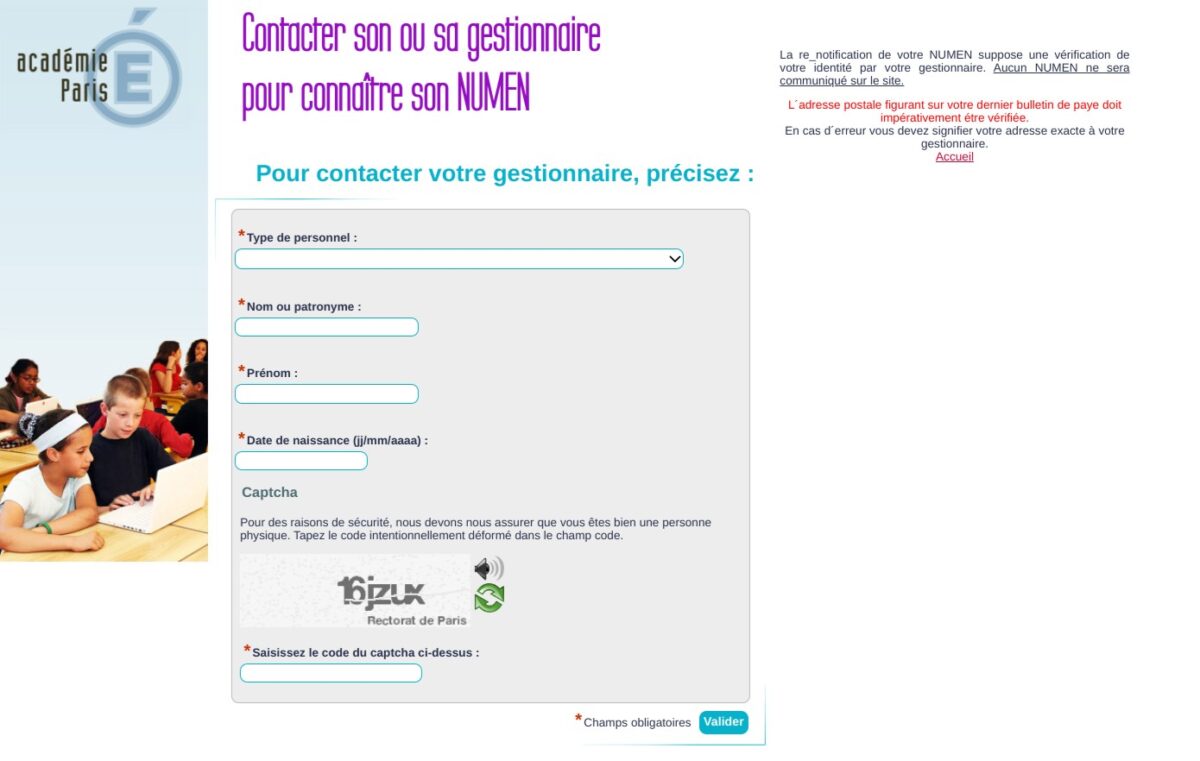 ¿Cómo uso el sistema de mensajería de la Académie de Paris?