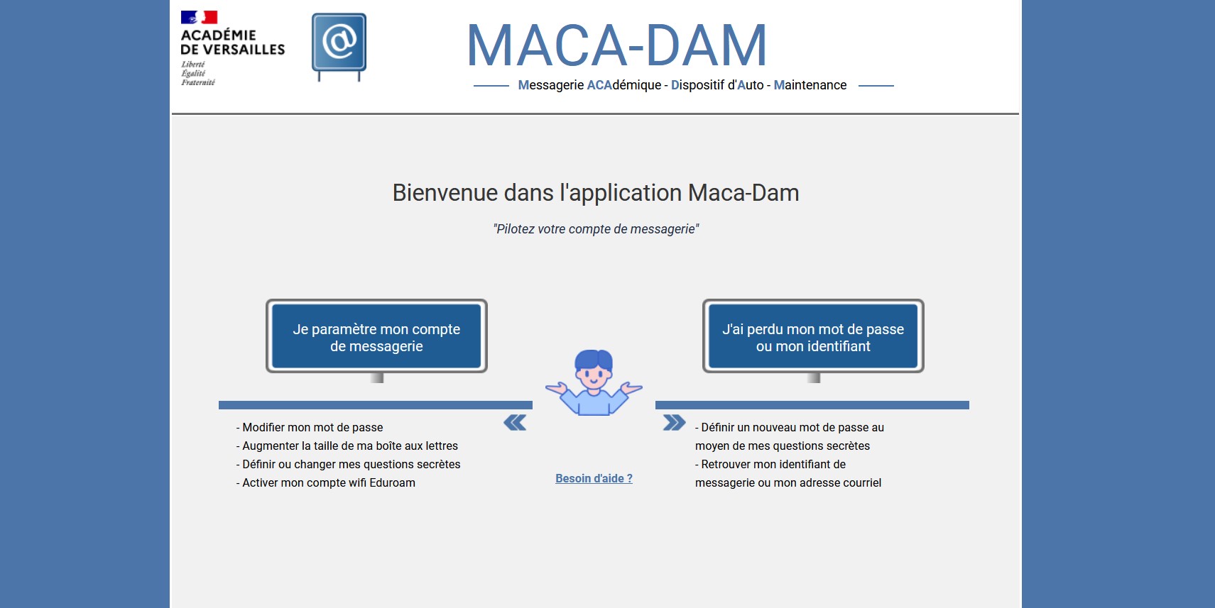 ¿Cómo me conecto a mi cuenta de correo web de ac-versailles?