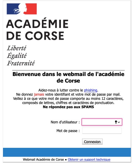 ¿Cómo me conecto a mi cuenta de correo web de AC Corse?