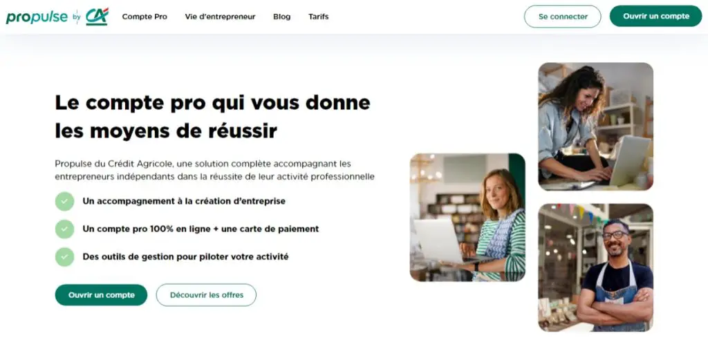 Cuenta Pro Propulse Crédit Agricole en línea: precio y opiniones