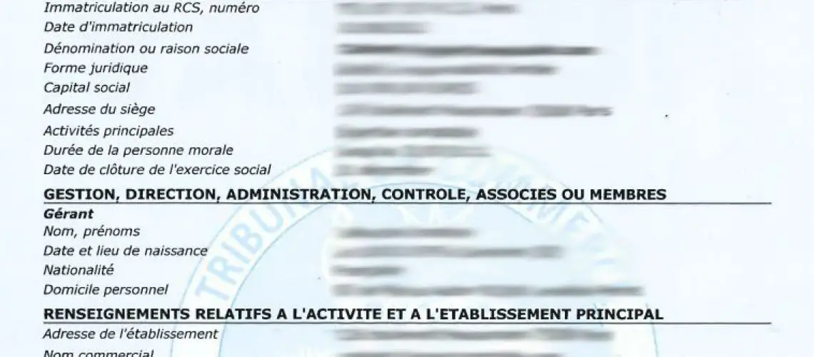 ¿Qué es el extracto de Kbis y qué importancia tiene para las empresas?