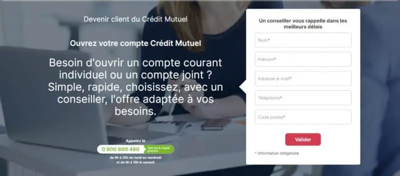 CMLACO: Servicios, precios y suscripción del Crédit Mutuel Loire-Atlantique Centre Ouest