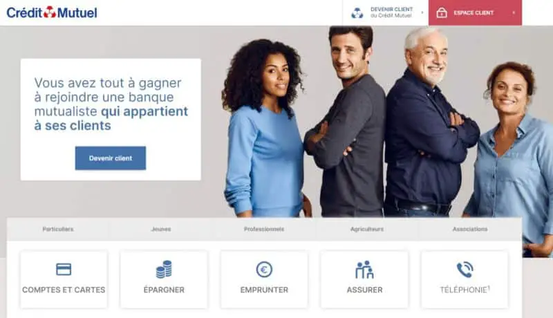 CMLACO: Servicios, precios y suscripción del Crédit Mutuel Loire-Atlantique Centre Ouest